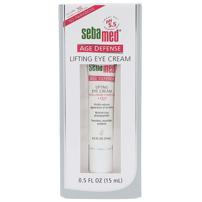 Sebamed Anti Aging Q10 Lifting Age Defense Eye Cream 15 mL pH 5.5 for Sensitive Skin Reduces the Appearance of Wrinkles Made in