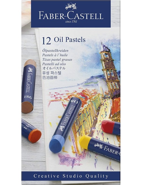 Faber-Castel FC127024 Creative Studio Oil Pastel Crayons (24 Pack), Assorted