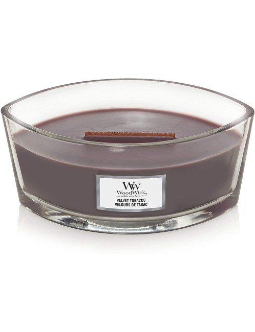 WoodWick | Decorated Scented Candles Ellipse | Velvet Tobacco - 1