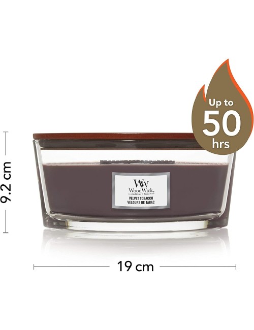 WoodWick | Decorated Scented Candles Ellipse | Velvet Tobacco  - 2