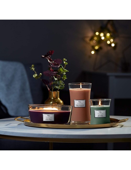 WoodWick | Decorated Scented Candles Ellipse | Velvet Tobacco  - 5