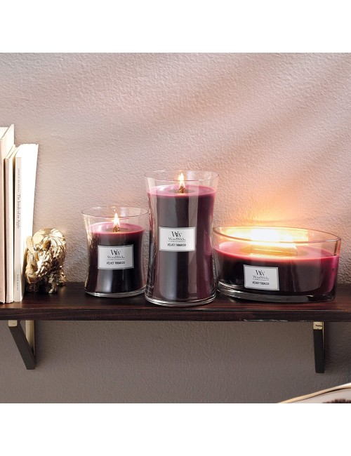 WoodWick | Decorated Scented Candles Ellipse | Velvet Tobacco  - 7