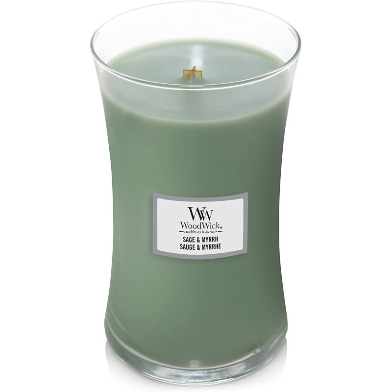 WoodWick | Scented Candles, L, Sage & Myrrh | up to 130 hours  - 1