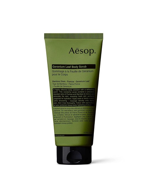 Aesop Geranium | Exfoliating Body Scrub for All Skin Types Paraben-Free | 180mL - 1