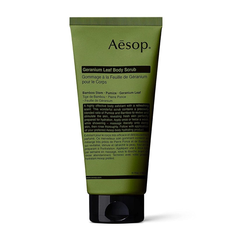 Aesop Geranium | Exfoliating Body Scrub for All Skin Types Paraben-Free | 180mL  - 1