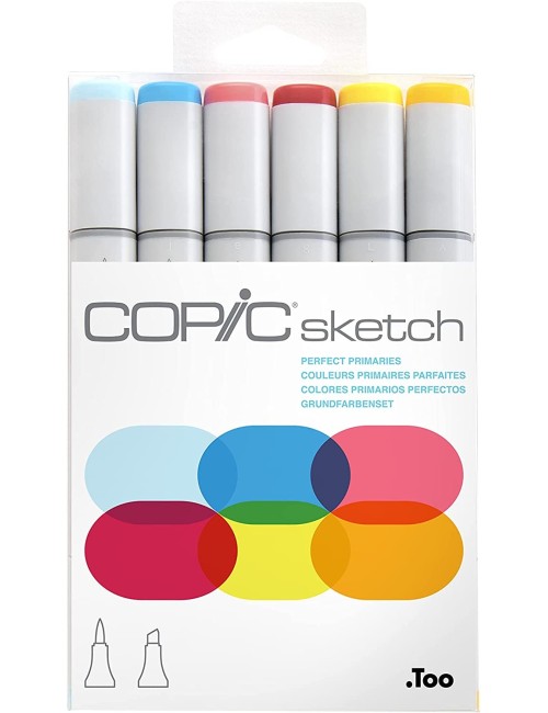Copic Sketch Markers 5/Pkg W/Multiliner Pen, Sketching Grays