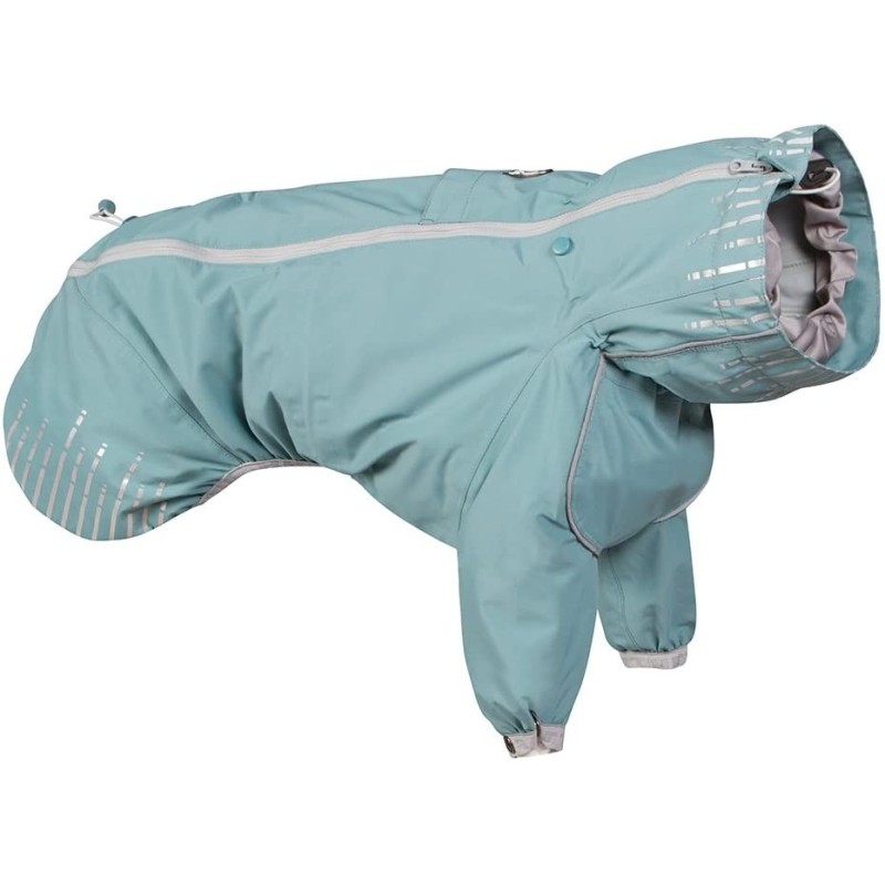 Hurtta Downpour Suit, Weatherproof Dog Rain/Snow Coat, Raven, 20M