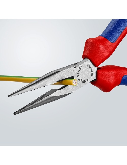 Knipex - Long Nose Pliers w/Cutter, Multi-Component (25 02 160)