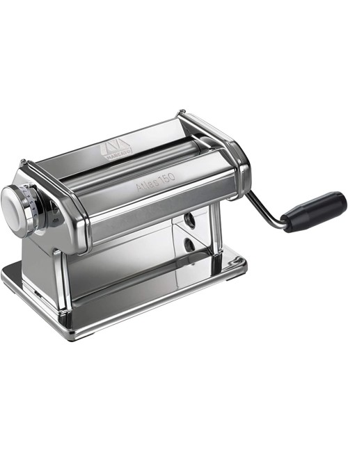 MARCATO 8342 Atlas Pasta Dough Roller, Made in Italy, Includes 180-Millimeter Pasta Roller with Hand Crank and Instructions,