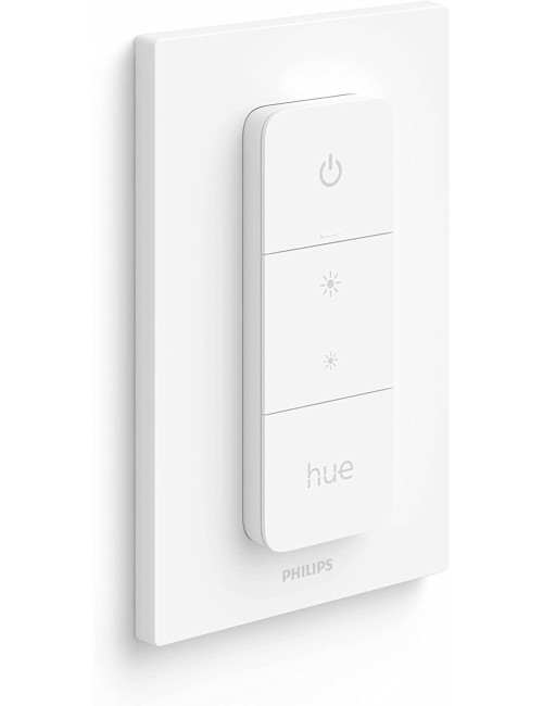 Philips Hue Smart Wireless Dimmer Switch V2 (Installation-Free, Exclusive for Philips Hue Lights) For Indoor Home Lighting,