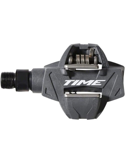 TIME ATAC XC 2 Bike Pedals | Dual Sided Clipless | Composite | MTB Gravel XC | Grey | Pair