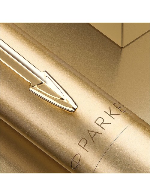 Parker Jotter XL Ballpoint Pen | Monochrome Stainless | Medium Point | Blue Ink | Gift Box, Grey,1 Count (Pack of 1)