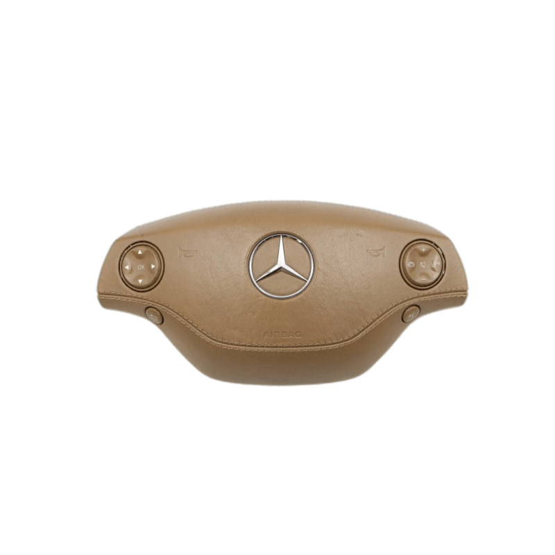 Mercedes Benz W221 C216 S Class Steering Wheel Driver Parts Beige Leather