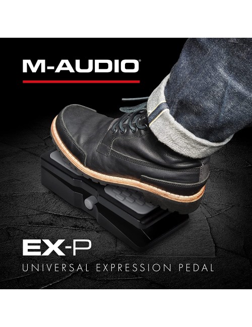 M-Audio EX-P | Universal Expression Pedal for Keyboards, MIDI Keyboards/Controllers and Supported Guitar Effects Pedals