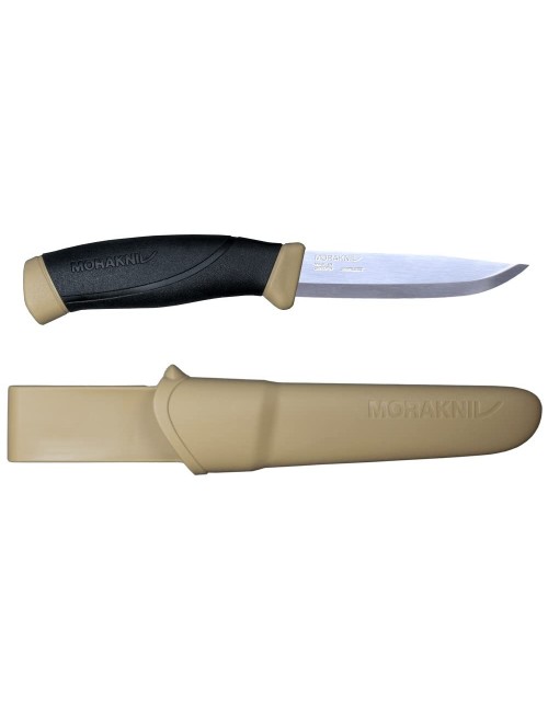Morakniv Companion Fixed Blade Outdoor Knife with Sandvik Stainless Steel Blade, 4.1-Inch, Orange (M-11824)