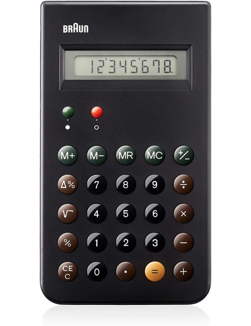 Braun BNE001BK (Reissue of the Braun ET66 Calculator), Black