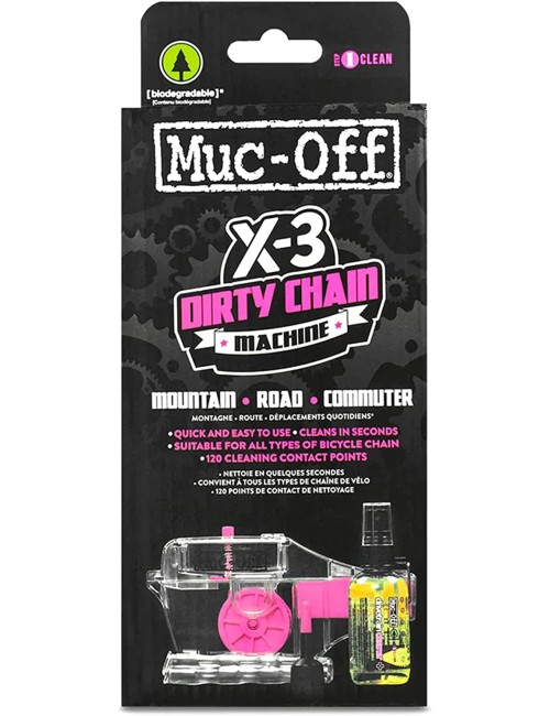 Muc Off X-3 Dirty Chain Machine - Bicycle Chain Cleaning Device for A Deep and Effective Clean - Includes 75ml Bio Drivetrain