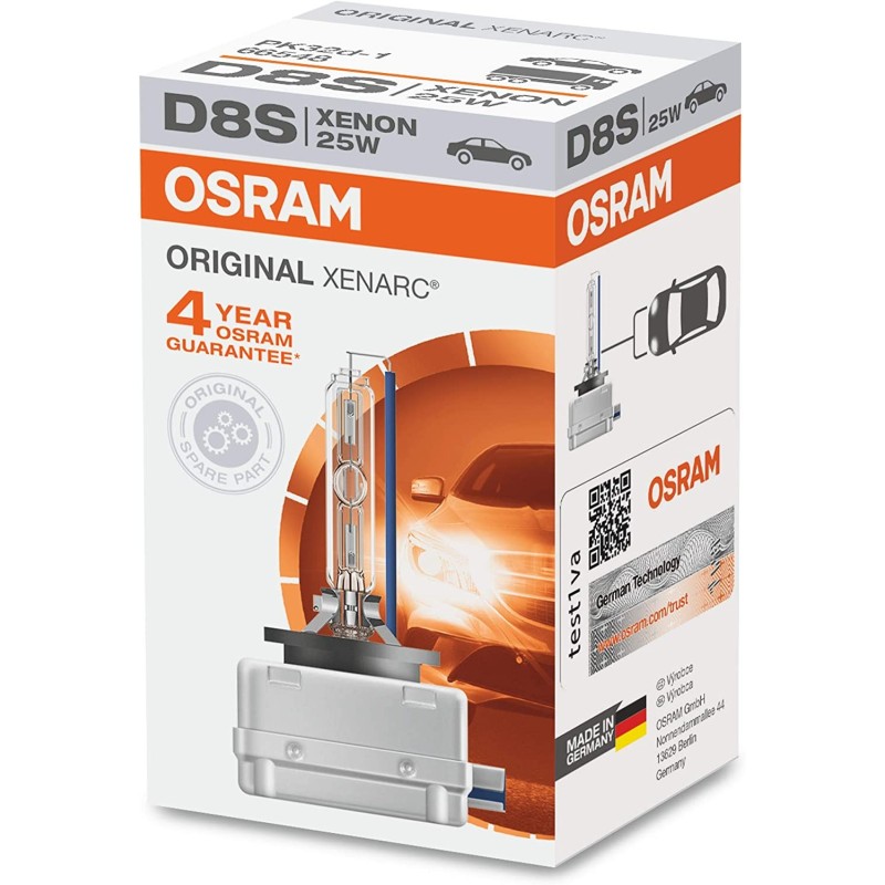 OSRAM XENARC D8S 66548 25W pack of 1 OEM white box