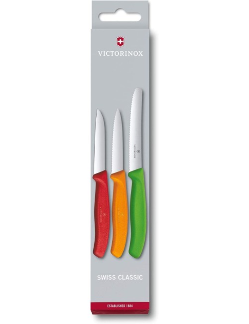 Victorinox Swiss Classic Multicolored 3-Piece Paring Knife Set
