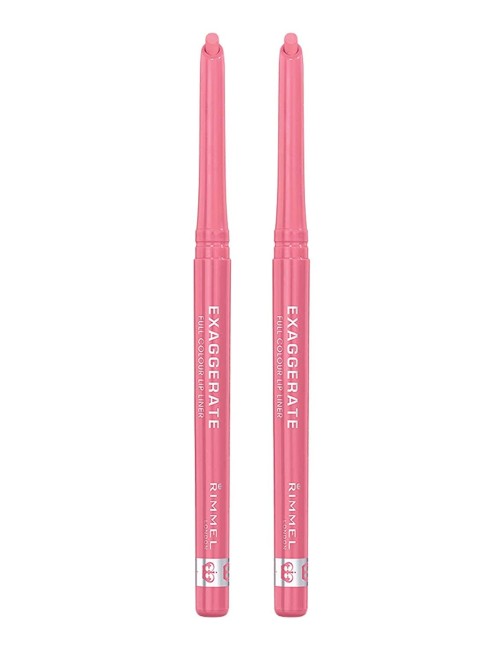 Rimmel Exaggerate Lip Liner, Eastend Snob, Pack of 2