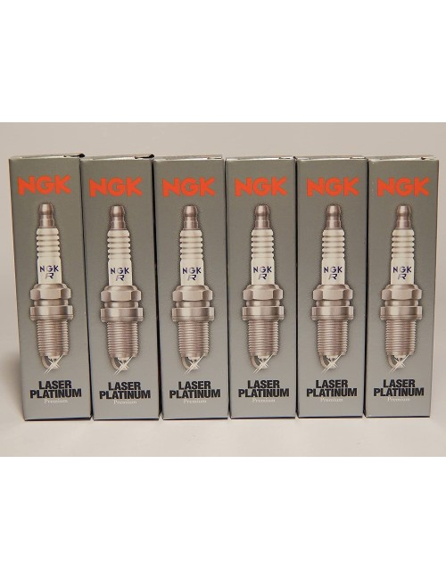 6pc - NGK Laser Platinum Spark Plugs Stock 4288 Nickel Core Tip Standard 0.032in PLKR7A