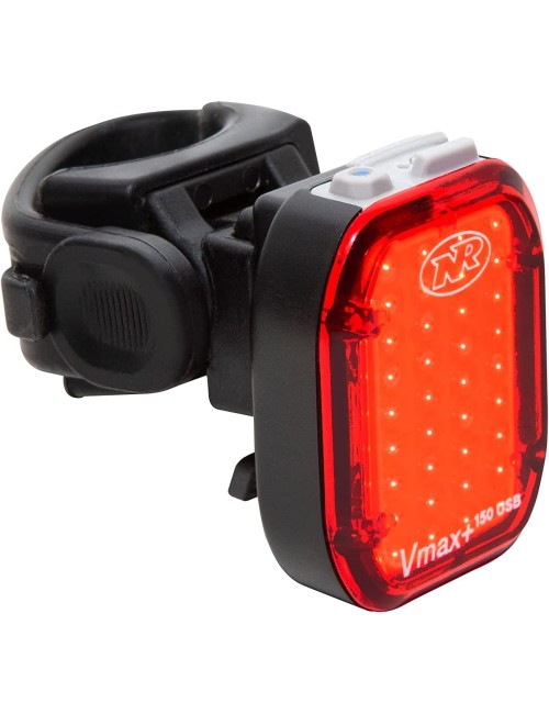 NiteRider Vmax+ 150 Lumens USB Rechargeable Bike Tail Light Powerful Daylight Visible Bicycle LED Rear Light Easy to Install