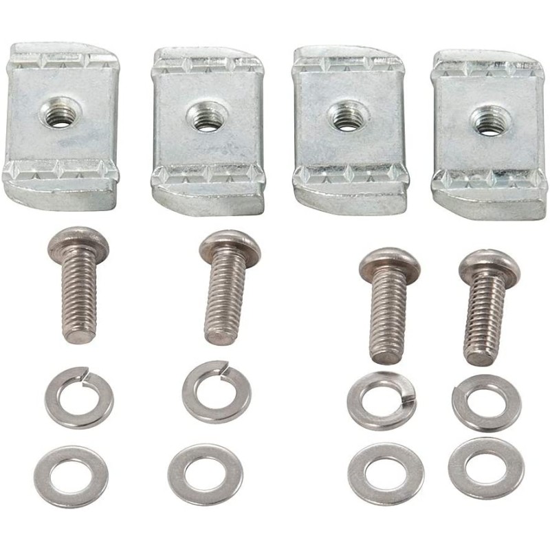 Rhino-Rack Hardware Fit Kit for Rotopax, Includes Four High Grade Steel Channel Nuts, Machine Screws, Washers, and Lock Washers