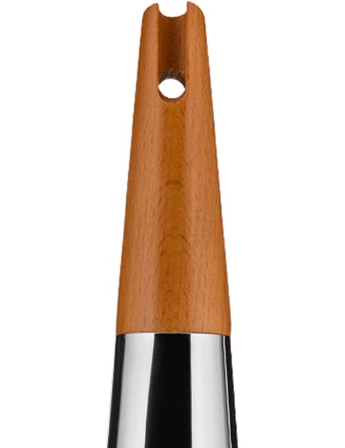 Alessi "Todo" Giant Cheese And Nutmeg Grater in Steel And Wood, Silver