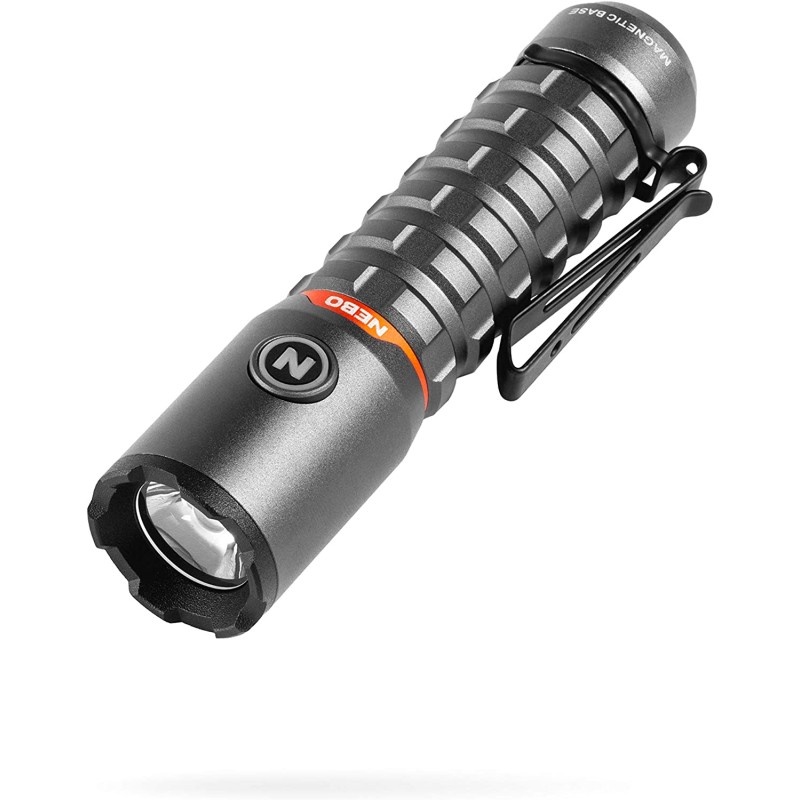 NEBO Redline Torchy 2K 2000 Lumen Pocket Flashlightfor EDC, Wireless USB Rechargeable LED Water & Impact Resistant for Camping,