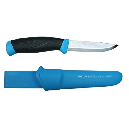 Morakniv Companion Fixed Blade Outdoor Knife with Sandvik Stainless Steel Blade, 4.1-Inch, Military Green