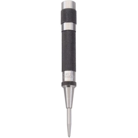 Starrett Automatic Center Punch with Adjustable Stroke - 125mm Length, 14mm Diameter Tapered Point û 18A