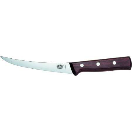 Victorinox 6" Boning Knife, Curved Blade, Flexible, Maple Wood Handle 5.6616.15