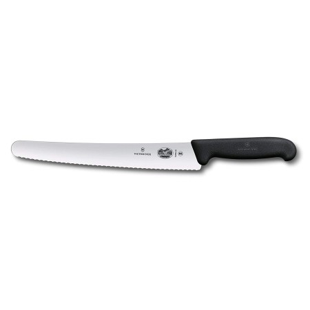 Victorinox 10.25 Inch Bread Knife | High Carbon Stainless Steel Serrated Blade For Efficient Slicing, Ergonomic Fibrox Pro