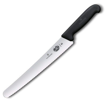 Victorinox 10.25 Inch Bread Knife | High Carbon Stainless Steel Serrated Blade For Efficient Slicing, Ergonomic Fibrox Pro