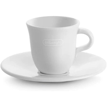 De'Longhi DLSC309 Porcelain Cappuccino Cup & Saucer, Set of 2