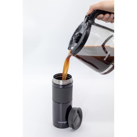 Contigo Byron Snapseal Travel Mug, Stainless Steel Thermal mug, vacuum flask, leakproof tumbler, coffee mug with BPA free