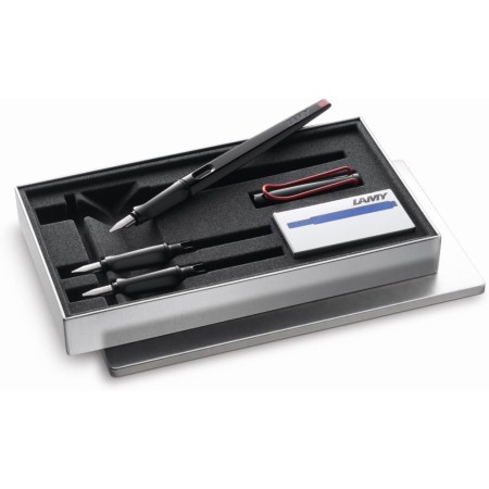 Lamy L15SET Calligraphy Fountain Pen Set, Joy Dual Use, 0.04, 0.06, 0.07 inches (1.1, 1.5, 1.9 mm), Black