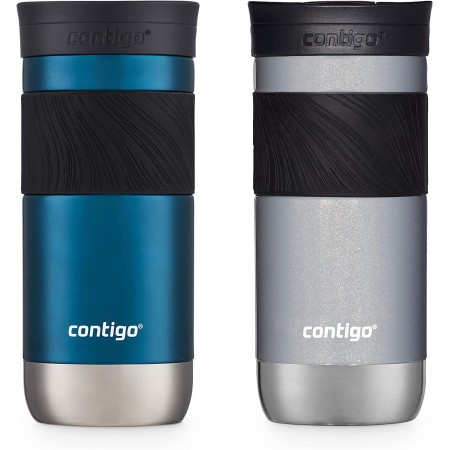 Contigo Byron Vacuum-Insulated Stainless Steel Travel Mug with Leak-Proof Lid, Reusable Coffee Cup or Water Bottle, BPA-Free,