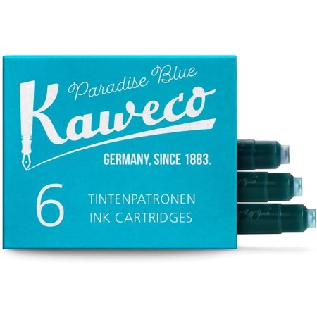 Kaweco Fountain Pen ink cartridge short turquoise - pack of 6