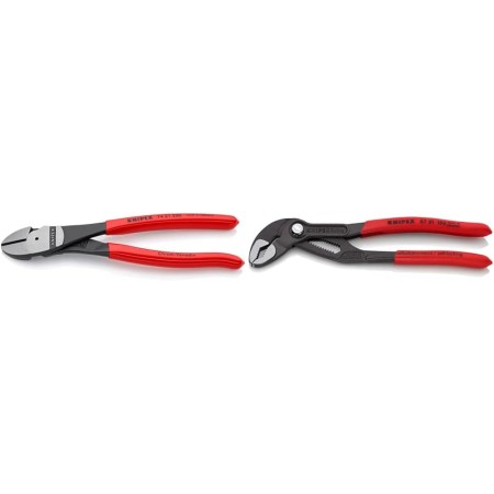 KNIPEX Tools 74 21 200, 8-Inch High Leverage Angled Diagonal Cutters