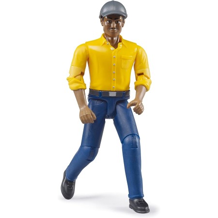 Bruder 60006 bworld Man with Light Skin/Blue Jeans Toy Figure