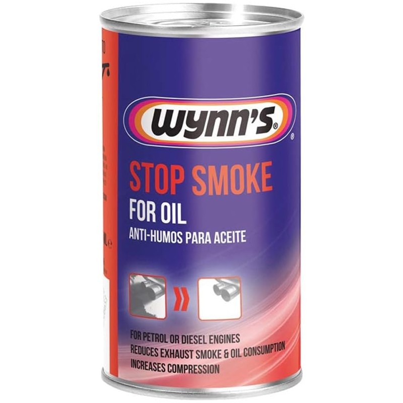 WYNNS Stop Smoke Oil ADDITIVE Petrol Diesel Engines Reduce Exhaust Smoke