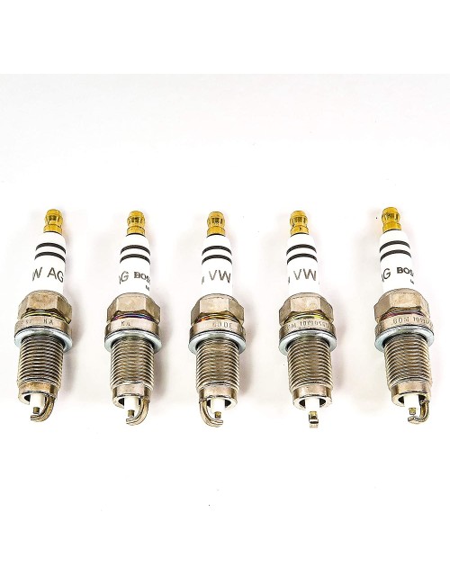 Genuine Spark Plugs, Set of 5 Volkswagen Spark Plugs for 2.5 L Engine, 101 905 601 F, Genuine Set of 5 Vehicle Part Manufactured