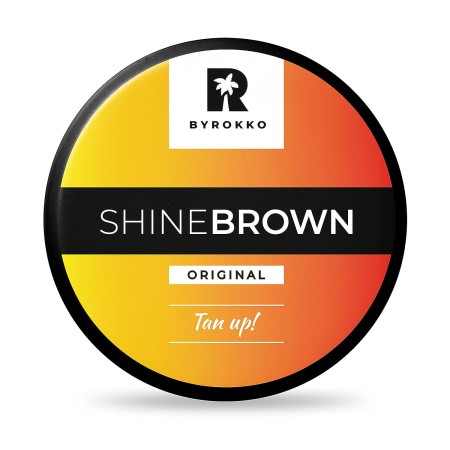 BYROKKO Shine Brown Premium Tanning Accelerator Cream 6.4 Fl Oz (190 ml), Effective in Sunbeds & Outdoor Sun, Achieve a Natural