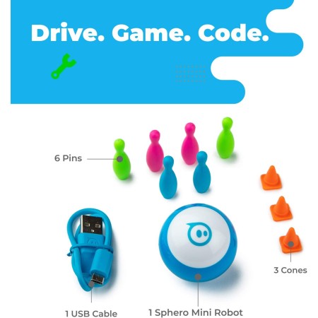 Sphero Mini (Green) App-Enabled Programmable Robot Ball - STEM Educational Toy for Kids Ages 8 & Up - Drive, Game & Code with