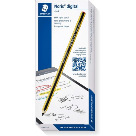 STAEDTLER Noris digital jumbo 180J 22. EMR Stylus with soft digital eraser. For digital writing, drawing and erasing on EMR