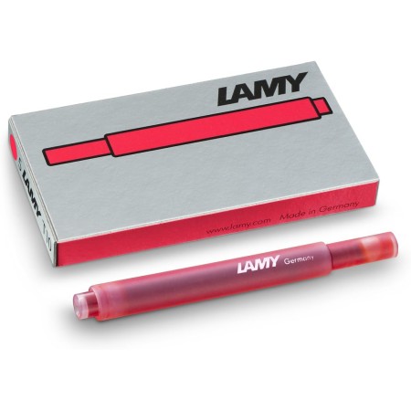 Lamy T10 Coral Ink Cartridges - 1 Pack (5 Cartridges)