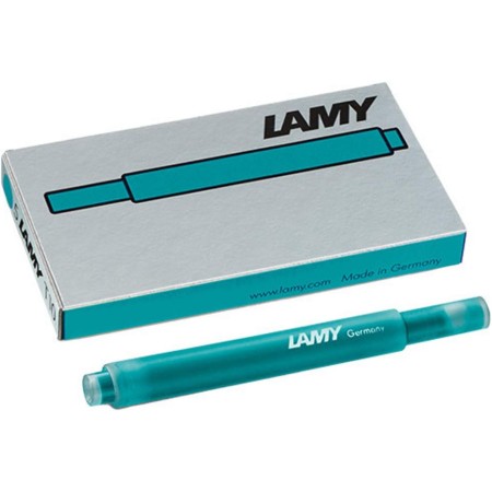 LAMY T10 ink cartridge with large ink supply - large capacity cartridges in the colour tourmaline for all Lamy cartridge
