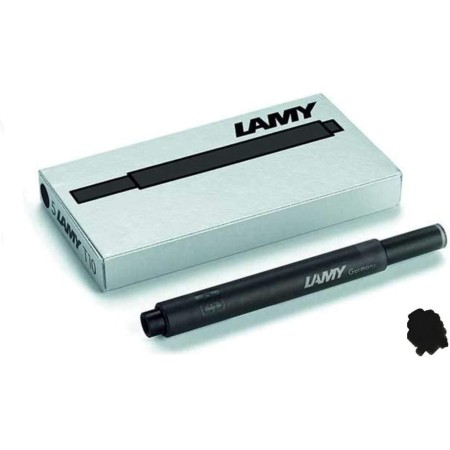 Lamy T10 Fountain Pen Ink Cartridges Refills- 10 pack (50 Cartridges) (Black)