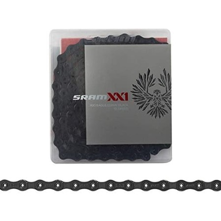 SRAM PC X01 Eagle Hollow Pin 126 Links Power Lock 12-Speed Chain - Black/Black